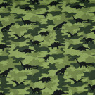 Baumwolle camouflage mit dinos grün