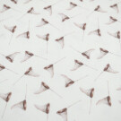 100x150 cm GOTS Baumwolljersey Digitaldruck Schmetterlingsnetze offwhite