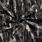 Jersey stoff discharge bedruckt abstrakt dunkelgrau