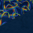 Softshell Digitaldruck Herzen multicolor/marine
