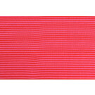50x70 cm Bündchenstoff gestreift 2mm rot/pink