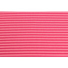 50x70 cm Bündchenstoff gestreift 4mm pink/rosa