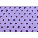 95x150 cm Baumwolljersey Sterne flieder/lila