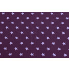 95x150 cm Baumwolljersey Sterne lila/flieder