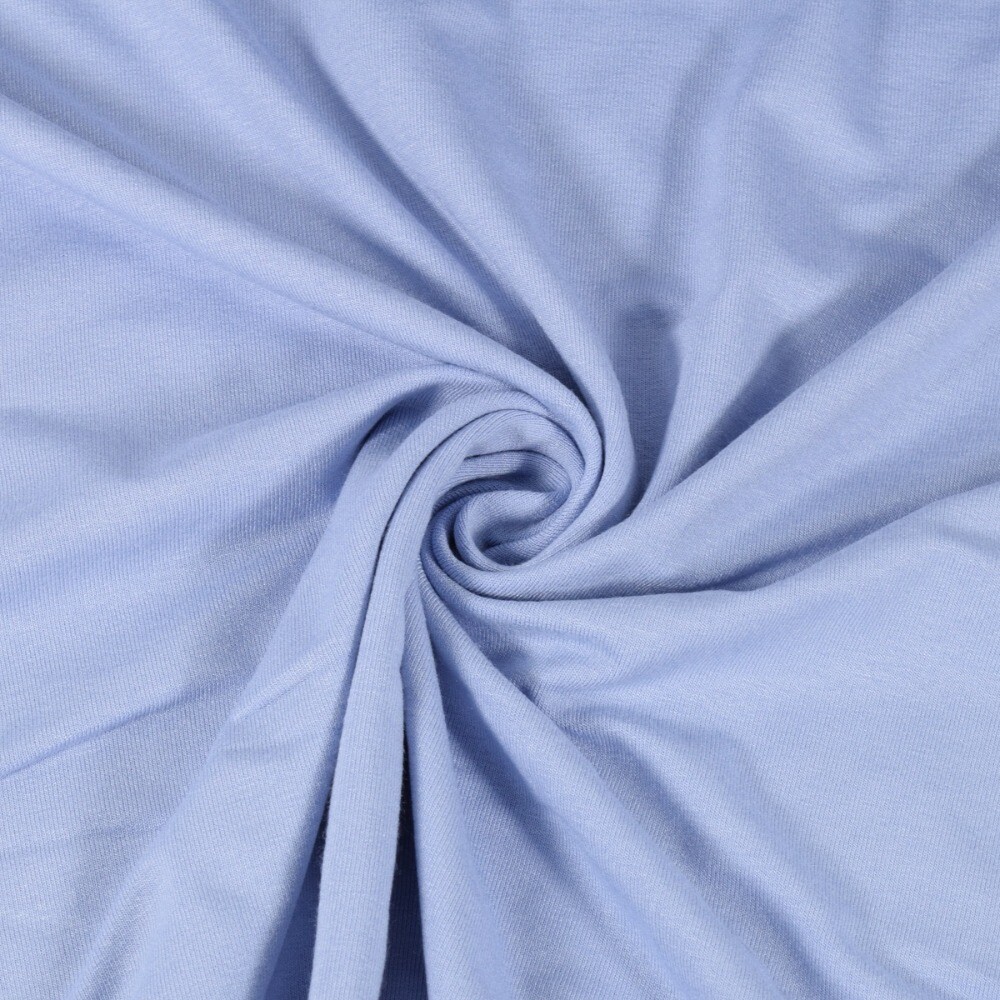 Viskosejersey uni flieder/hellblau