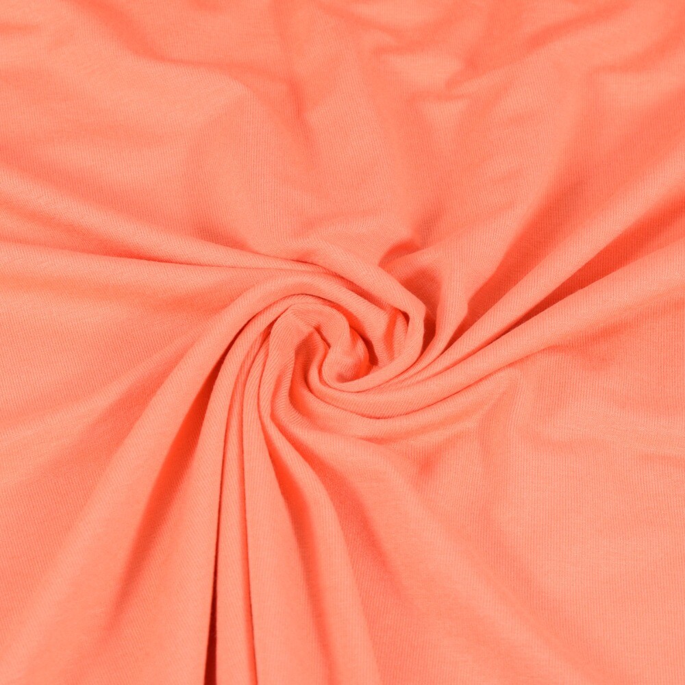 Viskosejersey Uni Orange