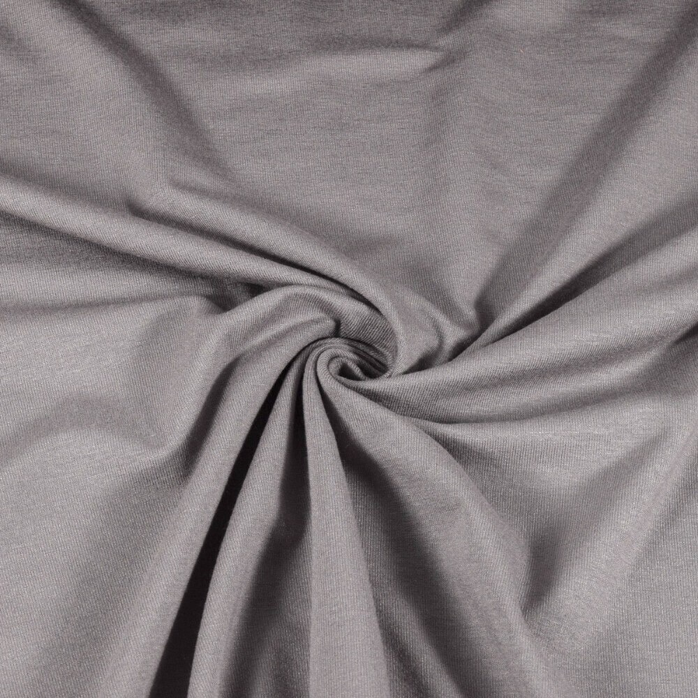 Viskosejersey Uni Grau