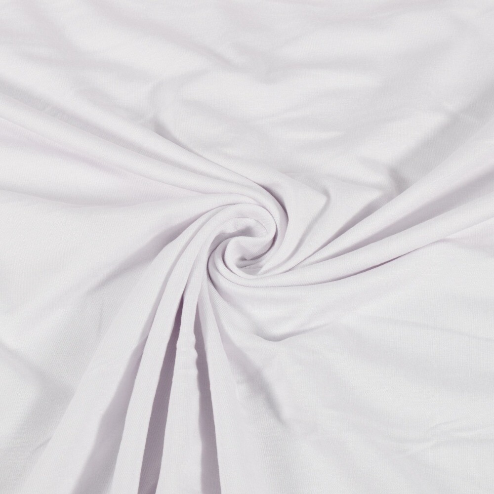 Viskosejersey uni weiss