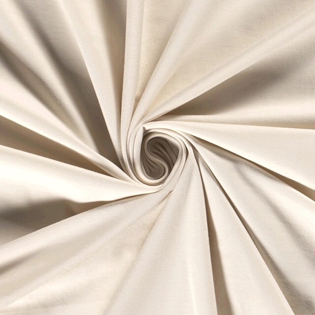 Baumwolljersey Uni Ivory